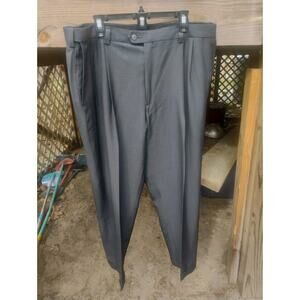 Haggar Slacks Dress Pants Gray W/Golf Ball Pocket Performance Slacks Size 40x29